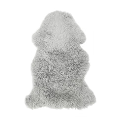 Yetti Single Sheepskin Throw Rug Stonewall Grey