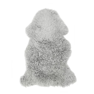 Yetti Single Sheepskin Throw Rug Stonewall Grey