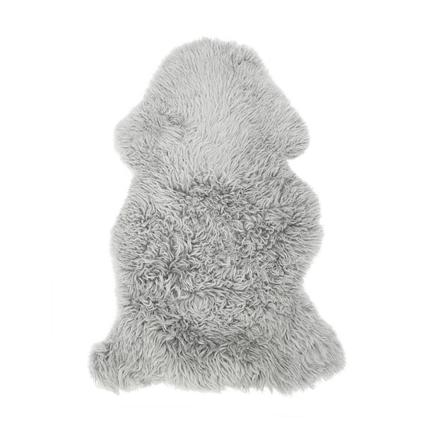 Yetti Single Sheepskin Throw Rug Stonewall Grey