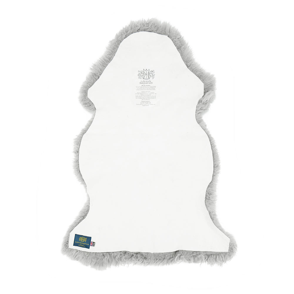 Yetti Single Sheepskin Throw Rug Stonewall Grey