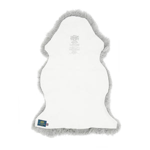 Yetti Single Sheepskin Throw Rug Stonewall Grey