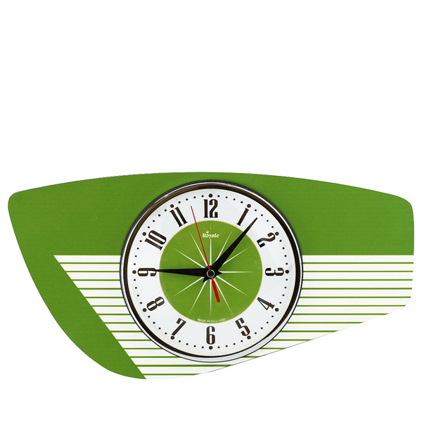 Radio Grill Mid Century Modern Wall Clock Avocado