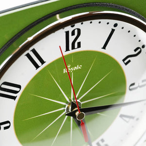 Radio Grill Mid Century Modern Wall Clock Avocado