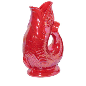 Red Lustre Gluggle Jug Pitcher 1.2L
