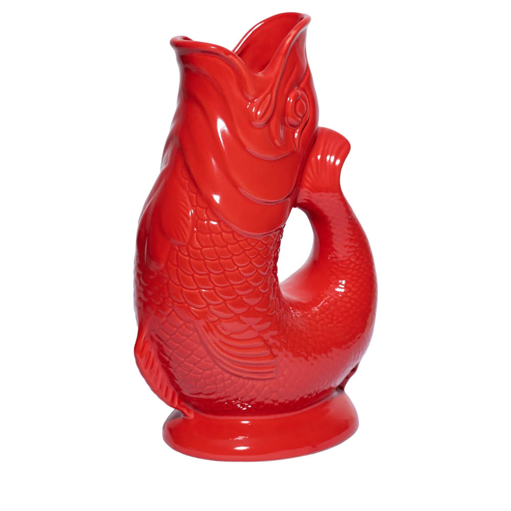 Red Gluggle Jug Pitcher 1.2L