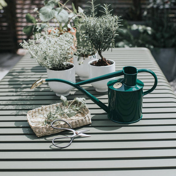Rowley Ripple Green Watering Can 2 Pint