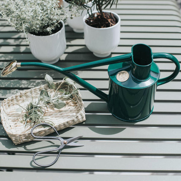 Rowley Ripple Green Watering Can 2 Pint