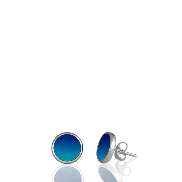 Ocean Blue Stud Earrings