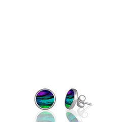 Rose Purple Stud Earrings