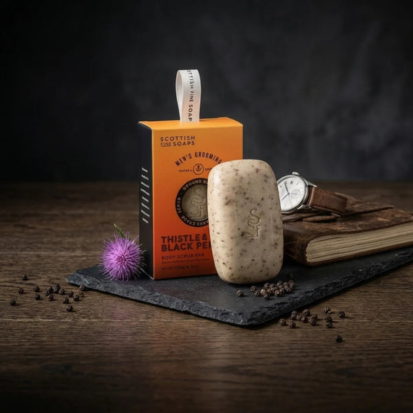 Thistle & Black Pepper Body Scrub Bar 150g