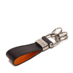 Sterling Stirrup Keyring Two Tone Orange