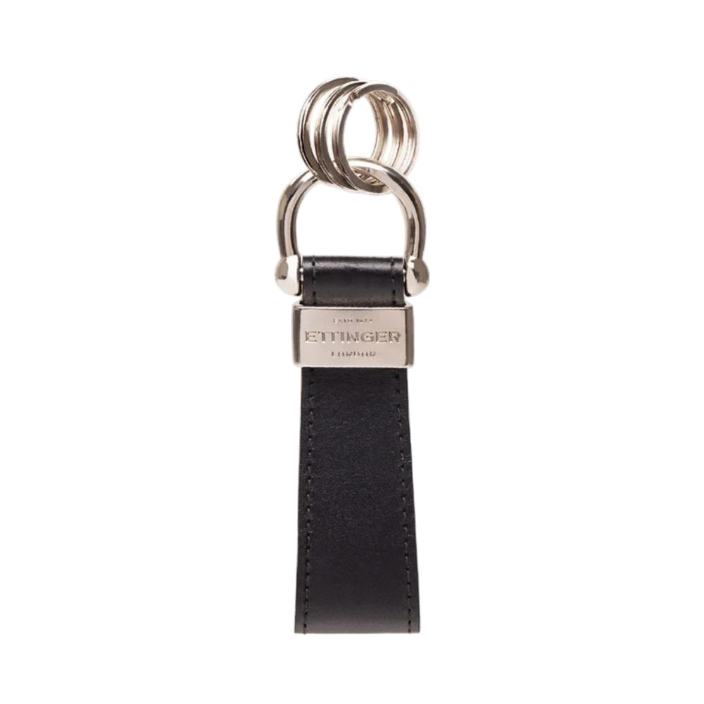 Sterling Stirrup Keyring Two Tone Turquoise