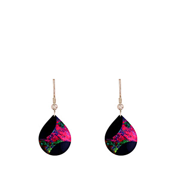 Starburst Pink Drop Earrings