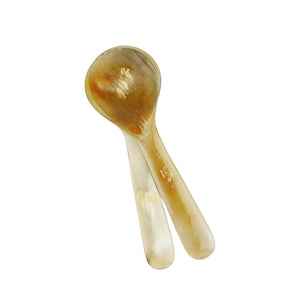 Natural Ox Horn Salad Servers Set 30cm