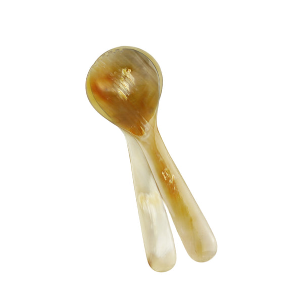 Natural Ox Horn Salad Servers Set 30cm
