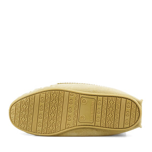 Natural Suede Lambswool Moccasins