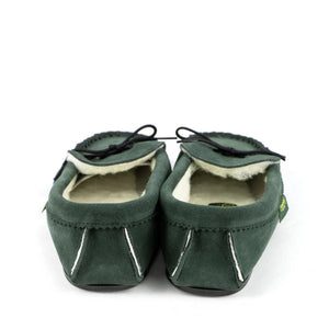 Natural Suede Lambswool Moccasins