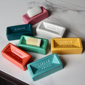London Brick Soap Dish Green