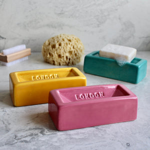 London Brick Soap Dish Green