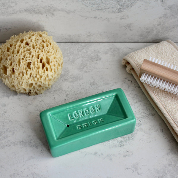 London Brick Soap Dish Green