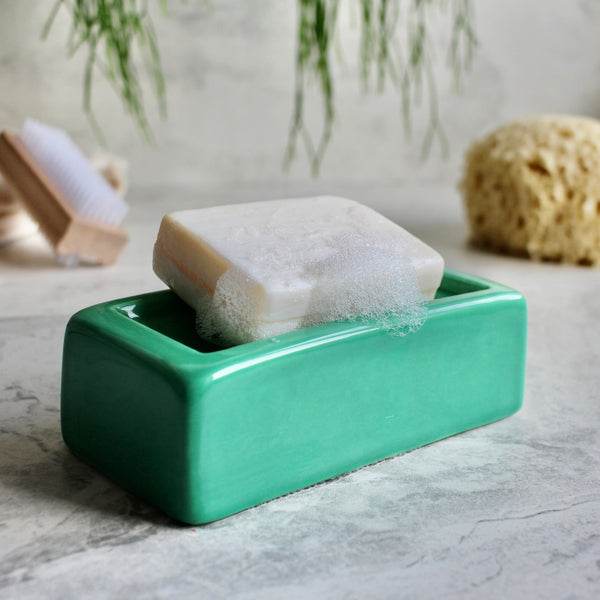 London Brick Soap Dish Green