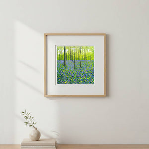 Springtime Bluebells Art Print