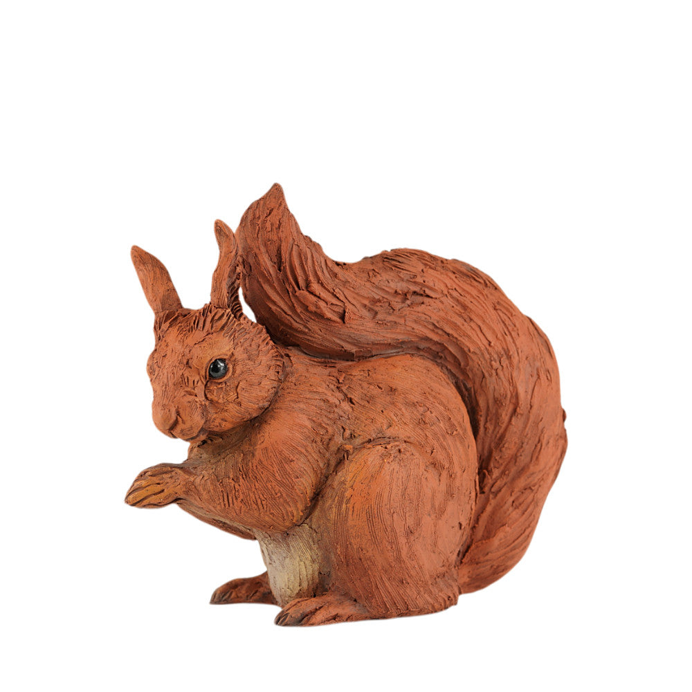 Red Squirrel Ceramic Sculpture Life Size