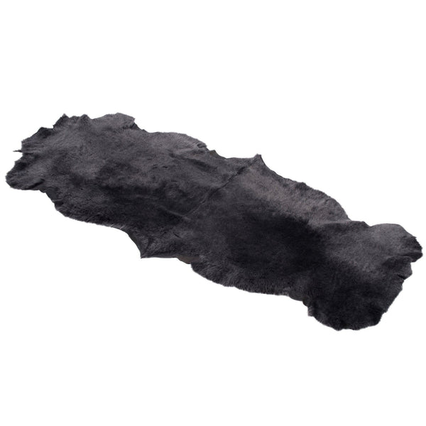 Munros Double Sheepskin Throw Rug Onyx Grey