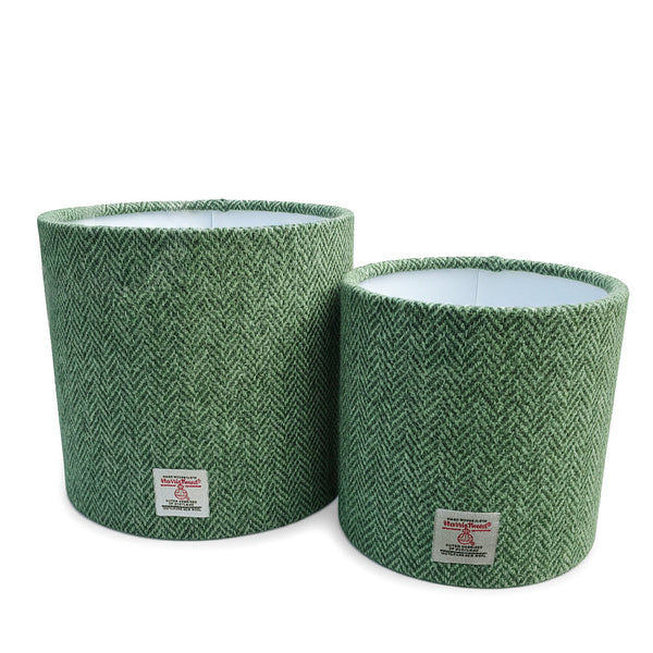 Mint Green Harris Tweed Lamp Shade Grass & Mint Green 20cm
