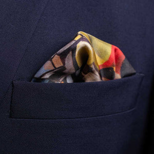 The Rugby Football Match Silk Pocket Square
