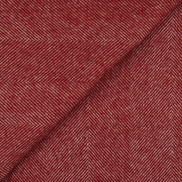 Mawes Herringbone Pure Wool Throw Maroon