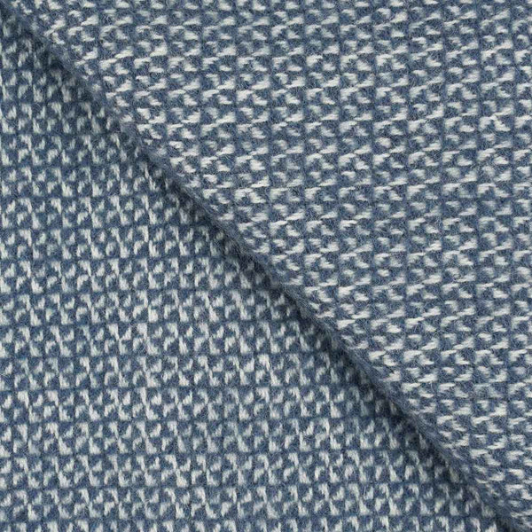 Truro Pure New Wool Throw Blanket Antarctic Blue