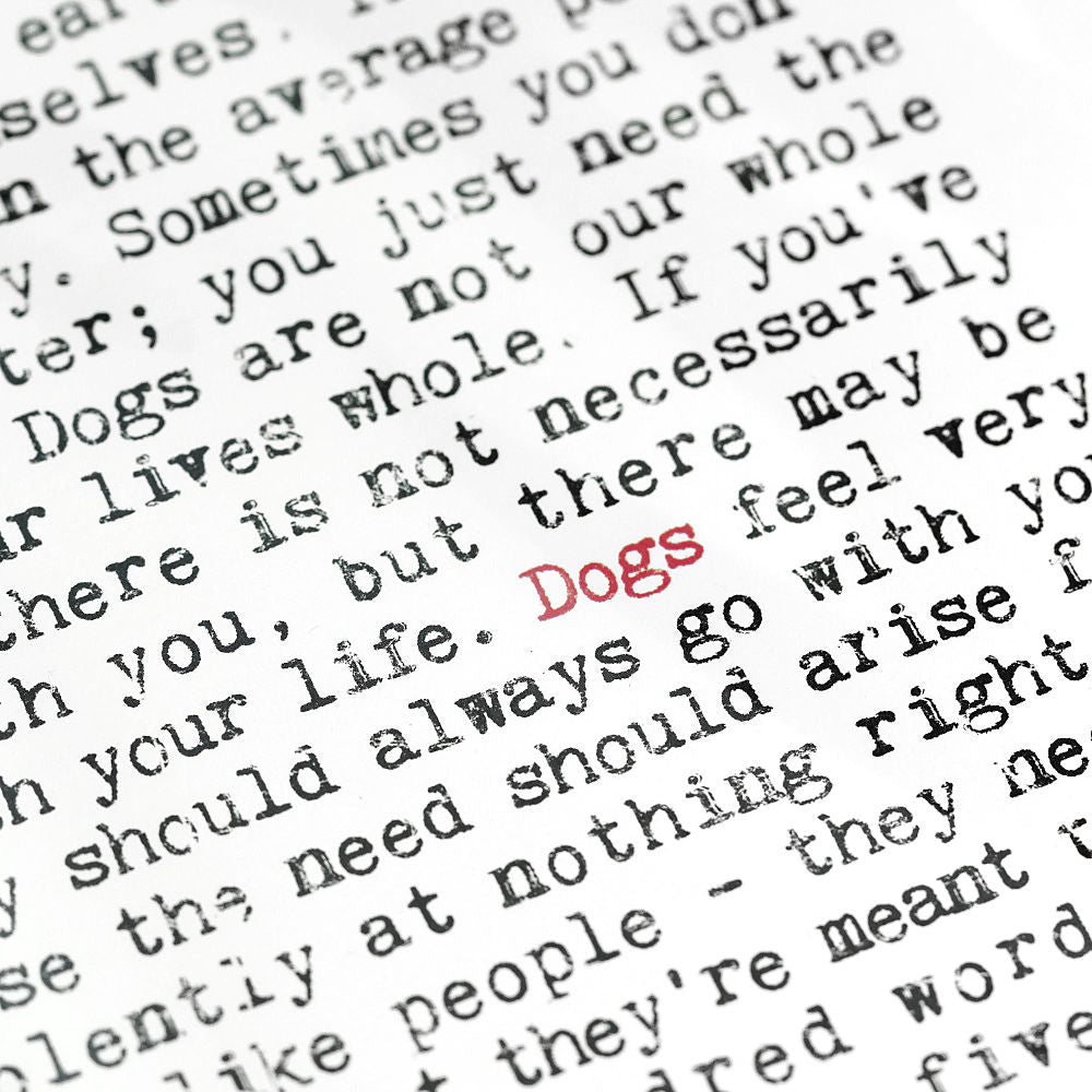 Dogs Quotes Art Print