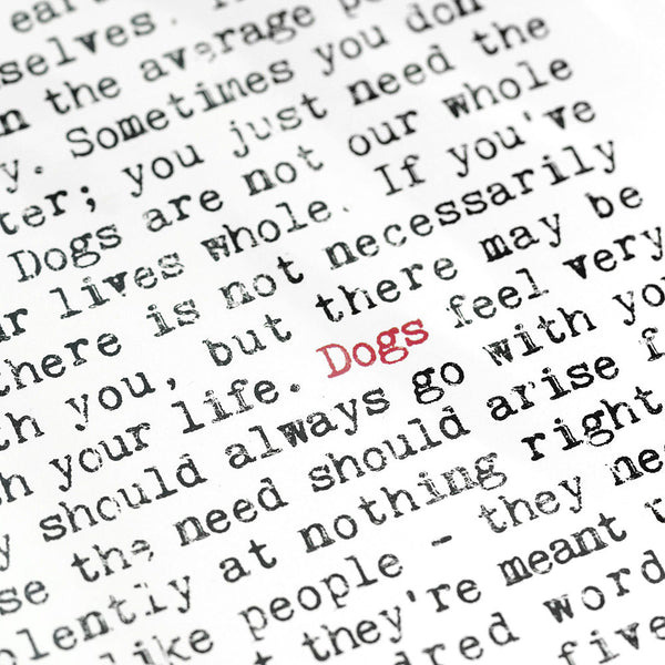 Dogs Quotes Art Print
