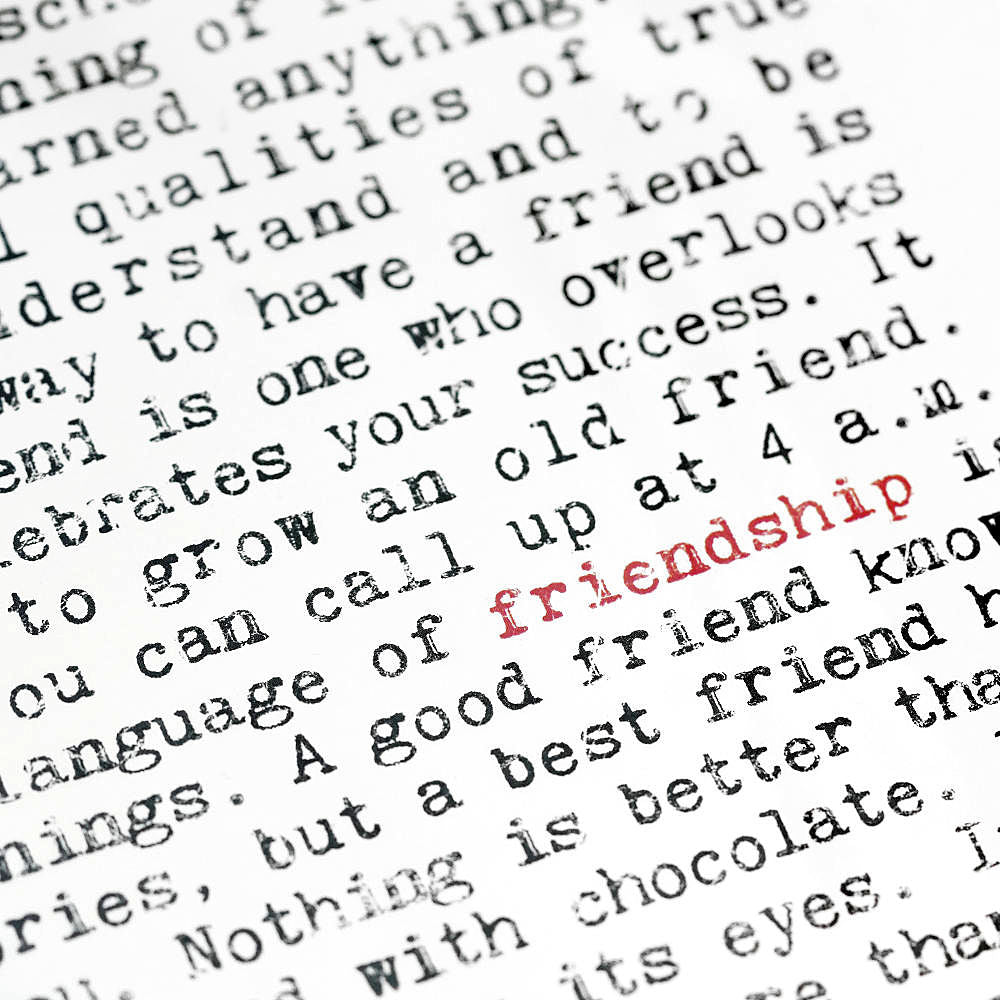 Friendship Quotes Art Print