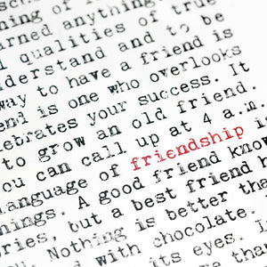 Friendship Quotes Art Print