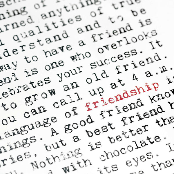 Friendship Quotes Art Print