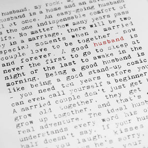 Husband Quotes Art Print