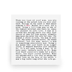 Mum Quotes Art Print