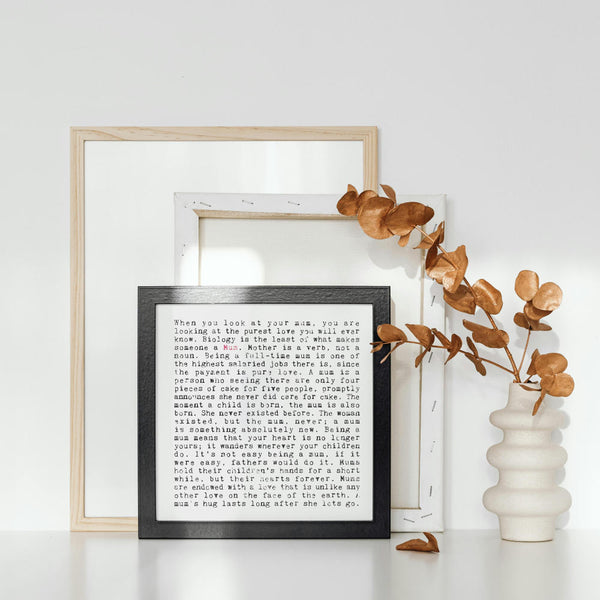Mum Quotes Art Print