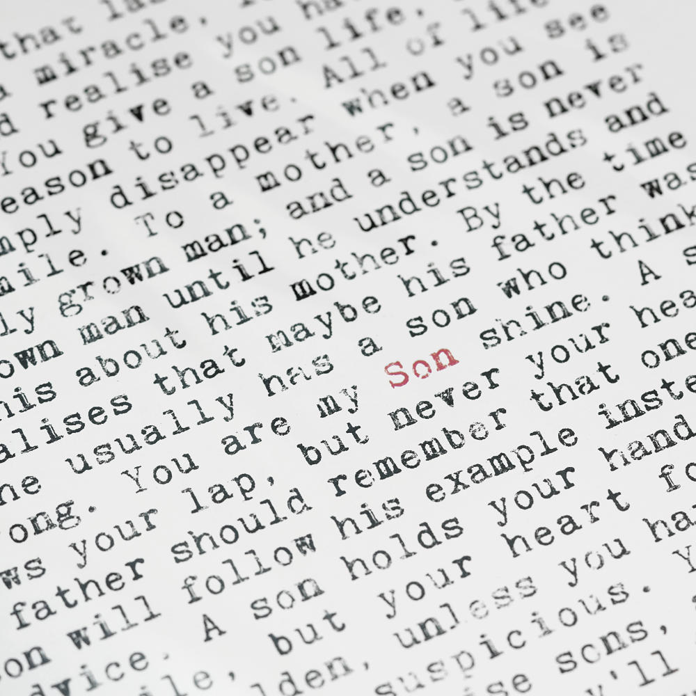 Son Quotes Art Print