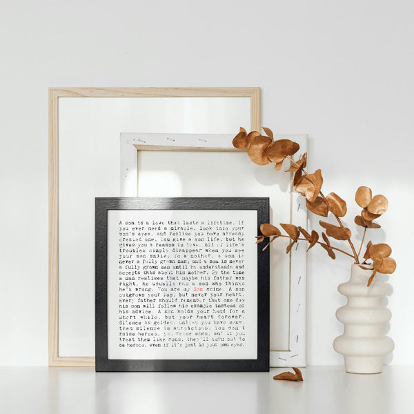 Son Quotes Art Print