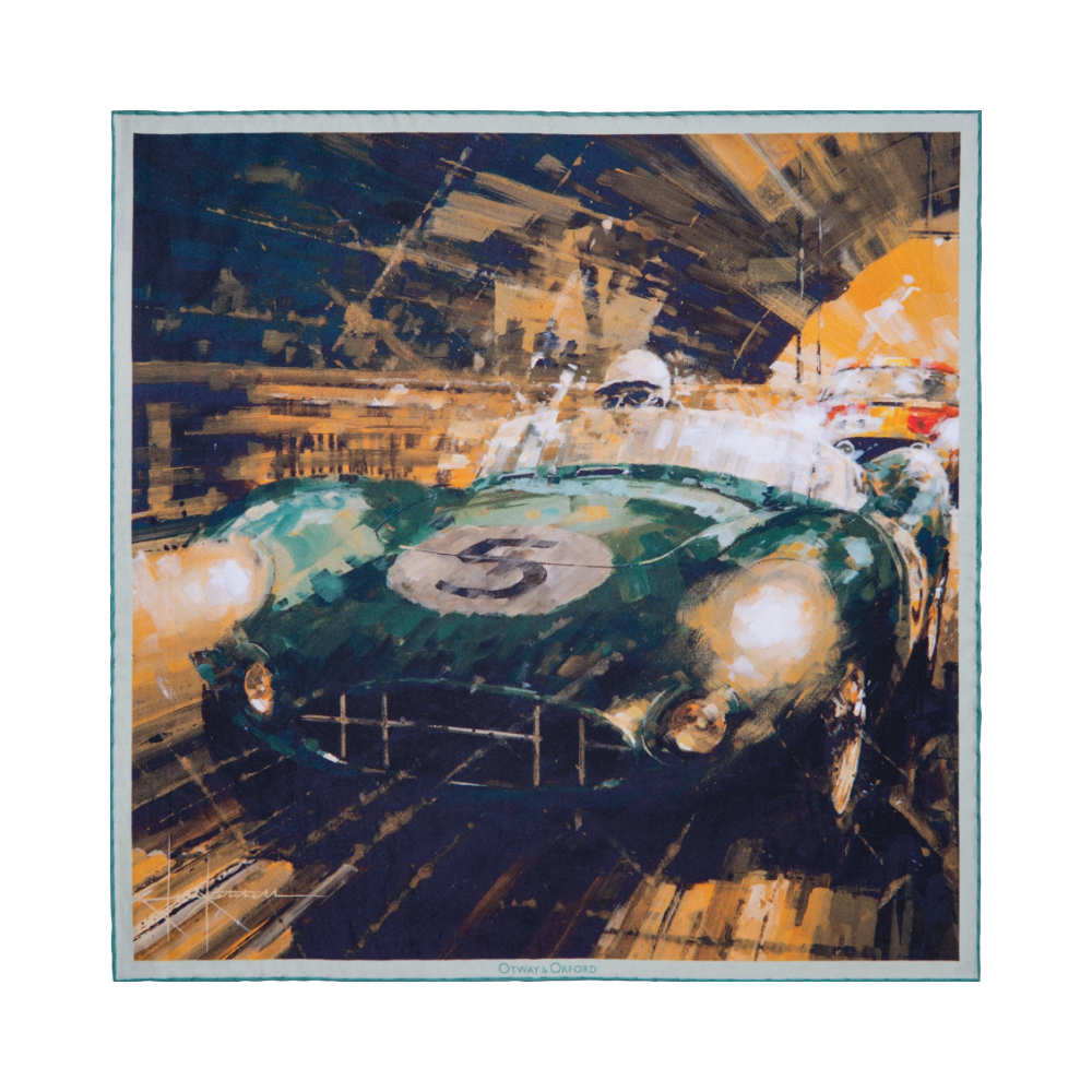 Victory At Last Motor Racing Silk Pocket Square