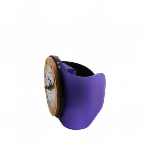 Wave Desk Clock Purple