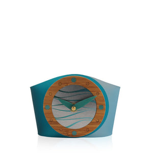 Wave Desk Clock Turquoise