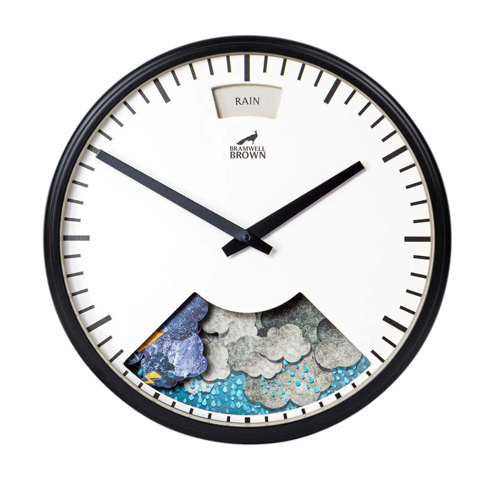 Weather Clock Black Frame