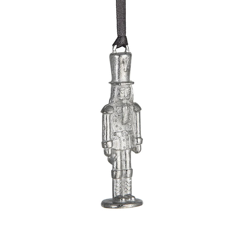 Nutcracker Pewter Christmas Decoration