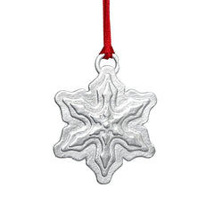 Snowflake Pewter Christmas Decoration