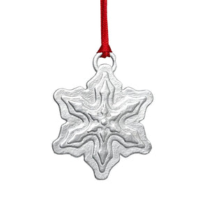 Snowflake Pewter Christmas Decoration