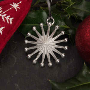 Star Pewter Christmas Decoration